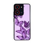 BG AKSESUAR Reeder S19 Max Pro S ZOOM ile Uyumlu Kelebek Tasarımlı Glossy Premium Kılıf, Lila