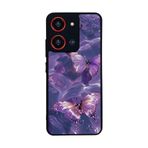 BG AKSESUAR Reeder S19 Max Pro S ZOOM ile Uyumlu Kelebek Tasarımlı Glossy Premium Kılıf, Mor