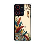 BG AKSESUAR Reeder S19 Max Pro S ZOOM ile Uyumlu Kılıf, Mat Siyah, Boho Desenler, Yumuşak Silikon, Şok Emici