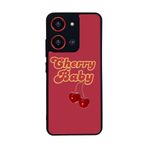 BG AKSESUAR Reeder S19 Max Pro S ZOOM ile Uyumlu Kiraz Tasarımlı Glossy Premium Kılıf, Kırmızı