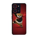 BG AKSESUAR Reeder S19 Max Pro S ZOOM ile Uyumlu Kung Fu Panda Tasarımlı Glossy Premium Kılıf, Kırmızı