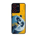 BG AKSESUAR Reeder S19 Max Pro S ZOOM ile Uyumlu Kung Fu Panda Tasarımlı Glossy Premium Kılıf, Siyah ve Sarı