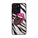 BG AKSESUAR Reeder S19 Max Pro S ZOOM ile Uyumlu Mat Siyah Kılıf, Pastel Leopar Desen, Yumuşak Silikon, Şok Emici