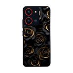 BG AKSESUAR Reeder S19 Max Pro S ZOOM ile Uyumlu Mat Siyah Kılıf, Yumuşak Silikon, Koruyucu, Şok Emici Kapak, Çiçek Deseni