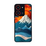 BG AKSESUAR Reeder S19 Max Pro S ZOOM ile Uyumlu Mat Siyah Kılıf, Yumuşak Silikon, Koruyucu, Şok Emici, Manzara Baskılı