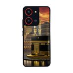 BG AKSESUAR Reeder S19 Max Pro S ZOOM ile Uyumlu Mat Siyah Kılıf, Yumuşak Silikon, Koruyucu, Şok Emici, Mekke Kabe Baskılı