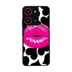 BG AKSESUAR Reeder S19 Max Pro S ZOOM ile Uyumlu Mat Siyah Kılıf, Yumuşak Silikon, Pastel Leopar Desen