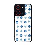 BG AKSESUAR Reeder S19 Max Pro S ZOOM ile Uyumlu Nazar Boncuğü Desenli Mat Siyah Silikon Kılıf, Şok Emici Koruyucu Kapak