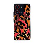 BG AKSESUAR Reeder S19 Max Pro S ZOOM ile Uyumlu Pastel Leopar Desenli Mat Siyah Silikon Kılıf, Şok Emici Koruyucu Kapak