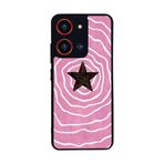 BG AKSESUAR Reeder S19 Max Pro S ZOOM ile Uyumlu Retro Yıldızlar Tasarımlı Glossy Premium Kılıf, Pembe