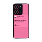 BG AKSESUAR Reeder S19 Max Pro S ZOOM ile Uyumlu, Şarkı Sözleri Tasarımlı, Glossy Premium Kılıf, Pembe