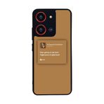 BG AKSESUAR Reeder S19 Max Pro S ZOOM ile Uyumlu, Şarkı Sözleri Tasarımlı, Glossy Premium Kılıf, Siyah-Kahverengi