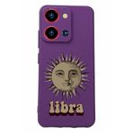 BG AKSESUAR Reeder S19 Max Pro S Zoom ile Uyumlu Silikon Kılıf, Libra Baskılı, Kamera Korumalı, Mor
