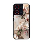 BG AKSESUAR Reeder S19 Max Pro S ZOOM ile Uyumlu Yaldız Çiçek Desenli, Mat Siyah, Yumuşak Silikon, Şok Emici Kapak Kılıf