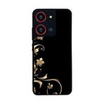 BG AKSESUAR Reeder S19 Max Pro S ZOOM ile Uyumlu Yaldızlı Çiçek Tasarımlı Glossy Premium Kılıf, Siyah