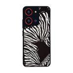 BG AKSESUAR Reeder S19 Max Pro S ZOOM ile Uyumlu Zebra Desen Mat Siyah Silikon Kılıf, Şok Emici Koruyucu Kapak