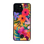 BG AKSESUAR Reeder S23 Pro Max ile Uyumlu Floral Tasarımlı Glossy Premium Kılıf, Çok Renkli
