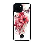 BG AKSESUAR Reeder S23 Pro Max ile Uyumlu Floral Tasarımlı Glossy Premium Kılıf