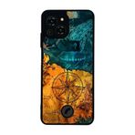 BG AKSESUAR Reeder S23 Pro Max ile Uyumlu Harita Tasarımlı Glossy Premium Kılıf