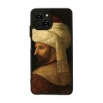 BG AKSESUAR Reeder S23 Pro Max ile Uyumlu Kılıf, Fatih Sultan Mehmet Baskılı, Mat Siyah, Yumuşak Silikon, Şok Emici