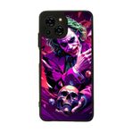 BG AKSESUAR Reeder S23 Pro Max ile Uyumlu Kılıf, Joker-Batman Filmi Tasarımı, Mat Siyah, Yumuşak Silikon, Şok Emici
