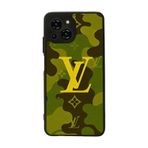 BG AKSESUAR Reeder S23 Pro Max ile Uyumlu Kılıf, LouisVuitton Tasarım, Siyah, Yumuşak Silikon, Koruyucu, Şok Emici