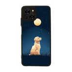 BG AKSESUAR Reeder S23 Pro Max ile Uyumlu Kılıf, Yumuşak Silikon, Koruyucu, Şok Emici, Mat Siyah, Köpek Baskılı