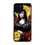 BG AKSESUAR Reeder S23 Pro Max ile Uyumlu Monalisa Tasarımlı Glossy Premium Kılıf, Siyah