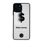 BG AKSESUAR Reeder S23 Pro Max ile Uyumlu Money Para Tasarımlı Glossy Premium Kılıf, Beyaz-Siyah