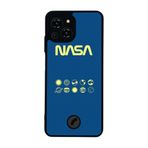 BG AKSESUAR Reeder S23 Pro Max ile Uyumlu NASA Tasarımlı Glossy Premium Kılıf, Mavi