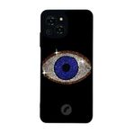BG AKSESUAR Reeder S23 Pro Max ile Uyumlu Nazar Tasarımlı Glossy Premium Kılıf, Siyah
