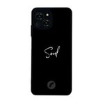 BG AKSESUAR Reeder S23 Pro Max ile Uyumlu SOUL Tasarımlı Glossy Premium Kılıf, Siyah