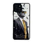BG AKSESUAR Reeder S23 Pro Max ile Uyumlu TheWolf Tasarımlı Glossy Premium Kılıf, Siyah