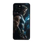 BG AKSESUAR Reeder S23 Pro Max ile Uyumlu Thor Tasarımlı Glossy Premium Kılıf, Siyah