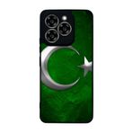 BG AKSESUAR Reeder S919 ile Uyumlu Siyah Silikon Kılıf, Türk Bayrağı Baskılı, Çiziklere ve Darbelere Karşı Koruma