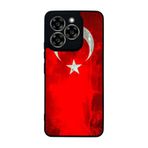 BG AKSESUAR Reeder S919 ile Uyumlu Türk Bayrağı Tasarımlı Glossy Premium Kılıf, Kırmızı