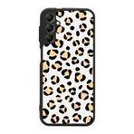 BG AKSESUAR Samsung Galaxy A14 ile Uyumlu Leopar Desenli Siyah Silikon Kılıf, Şok Emici Koruyucu Kapak