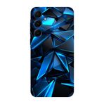 BG AKSESUAR Samsung Galaxy A16 ile Uyumlu Kamera Korumalı, HD Baskılı Silikon Kılıf, Kaos Desen, Mavi