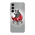 BG AKSESUAR Samsung Galaxy A16 ile Uyumlu Kamera Korumalı HD Baskılı Silikon Kılıf, Kurt Desenli