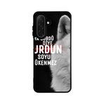 BG AKSESUAR Samsung Galaxy A16 ile Uyumlu Mat Siyah Silikon Kılıf, Göktürkçe Türk Yazılı, Şok Emici Koruyucu Kapak
