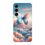 BG AKSESUAR Samsung Galaxy A16 Uyumlu Kamera Korumalı, HD Baskılı, Silikon Kılıf, Kelebek, A++ Kalite