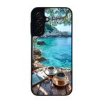 BG AKSESUAR Samsung Galaxy A17 ile Uyumlu Doğa Manzara Baskılı, Mat Siyah, Yumuşak Silikon, Şok Emici Koruyucu Kılıf