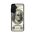 BG AKSESUAR Samsung Galaxy A26 ile Uyumlu Baskılı Silikon Kılıf, Siyah, Money Desen