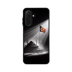 BG AKSESUAR Samsung Galaxy A26 ile Uyumlu Türk Bayrağı Baskılı Silikon Kılıf, Siyah, A++ Kalite Koruma