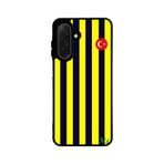 BG AKSESUAR Samsung Galaxy A56 ile Uyumlu Silikon Kılıf, Fenerbahçe Tasarımı, Sarı-Lacivert Çizgili, A++ Kalite Koruma