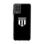 BG AKSESUAR Samsung Galaxy M22 ile Uyumlu Mat Siyah Kılıf, Beşiktaş Temalı, Yumuşak Silikon, Şok Emici