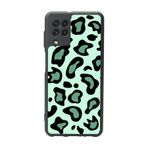 BG AKSESUAR Samsung Galaxy M32 ile Uyumlu Pastel Leopar Desenli Mat Siyah Silikon Kılıf, Şok Emici Koruyucu Kapak