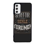 BG AKSESUAR Samsung Galaxy M52 ile Uyumlu Mat Siyah Kılıf, Yumuşak Silikon, Koruyucu, Şok Emici, Beşiktaş Temalı