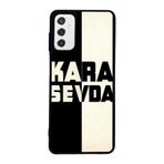 BG AKSESUAR Samsung Galaxy M52 Uyumlu Mat Siyah Kılıf, Yumuşak Silikon, Koruyucu, Şok Emici, Beşiktaş Temalı