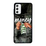 BG AKSESUAR Samsung Galaxy M52 Uyumlu Mat Siyah Kılıf, Yumuşak Silikon, Koruyucu, Şok Emici, Money Baskılı